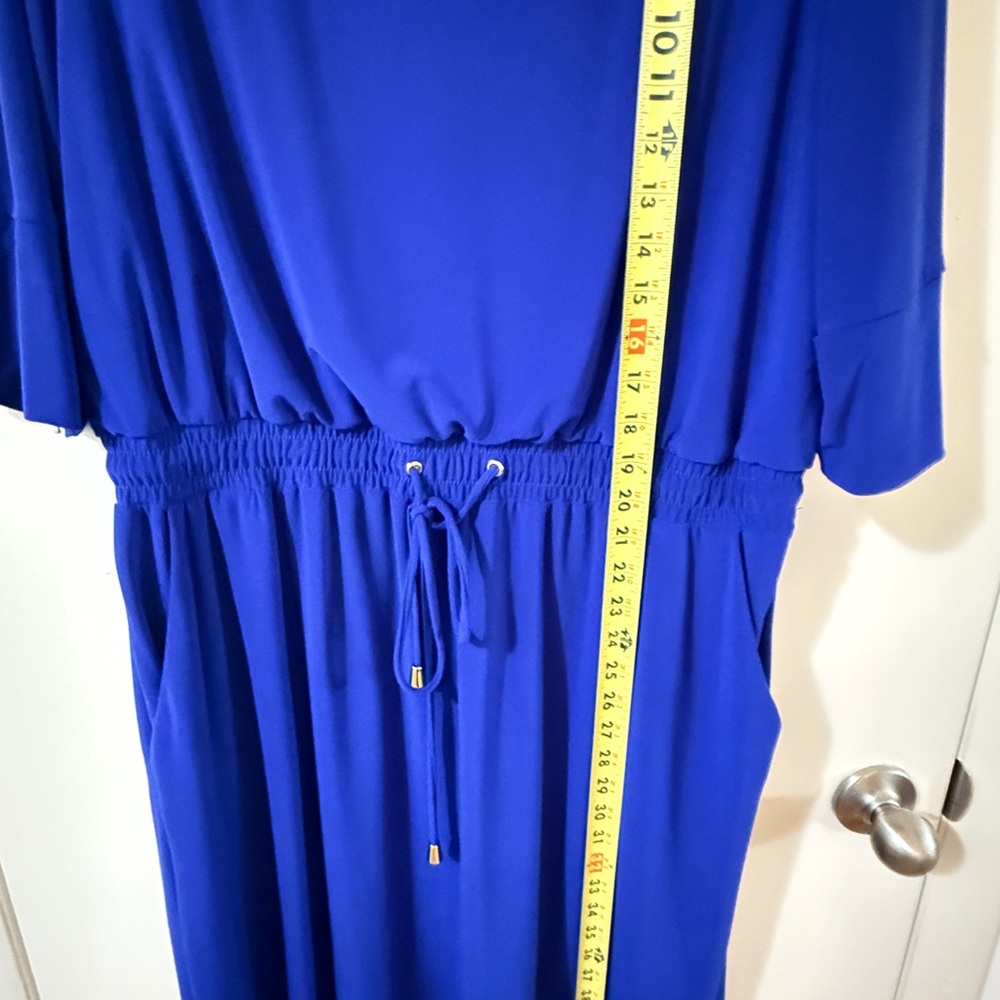 Emma & Michele Royal Blue Long Sleeve Dress.